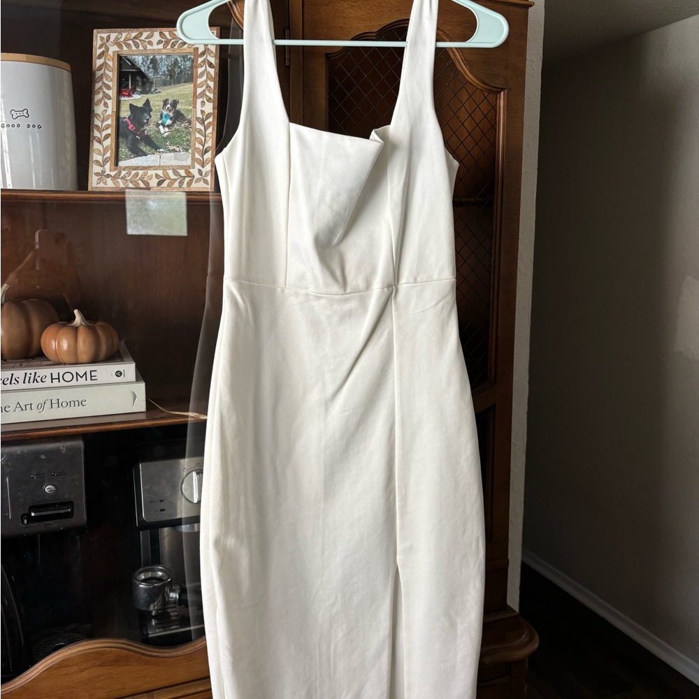 Lulu's Cream Strapless Dress